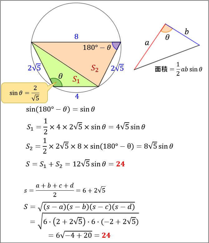 円に内接する四角形の性質まとめ 対角の和が180 になる理由 アタリマエ