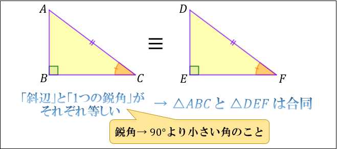 三角形 条件 合同 直角 の 合同とは？三角形の合同条件、証明問題をわかりやすく解説！