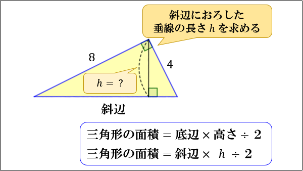 直角三角形の辺の長さ 合同条件 面積について アタリマエ